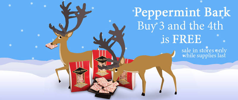 Kenneth Gomez Art A-T Peppermint Bark Deer Eating Ad